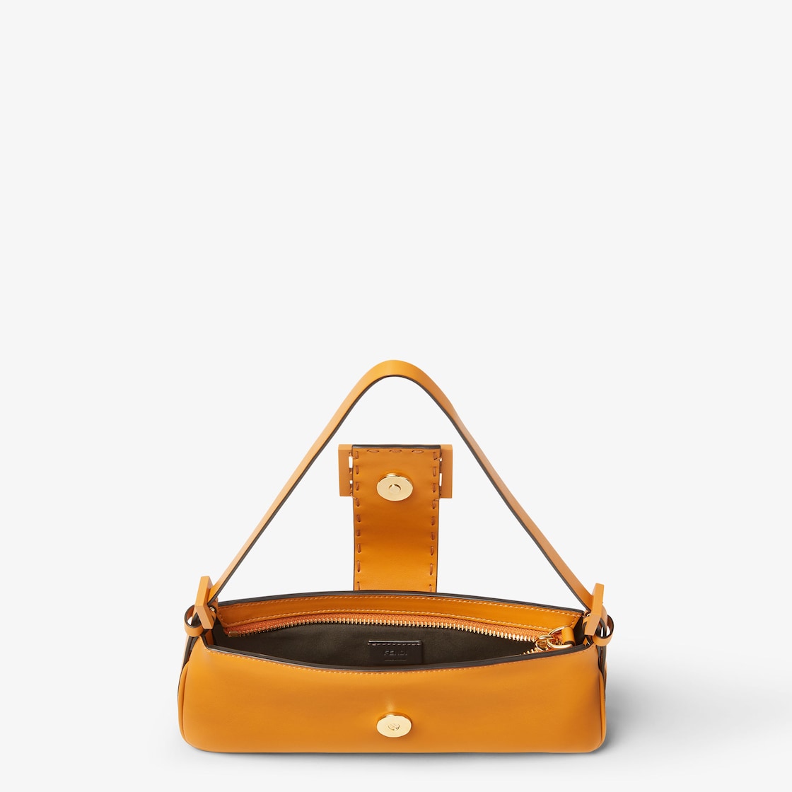 Fendi Baby B. Dark orange leather mini-bag - Image 2